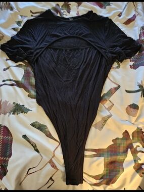 SHEIN Brown Short Sleeve Bodysuit